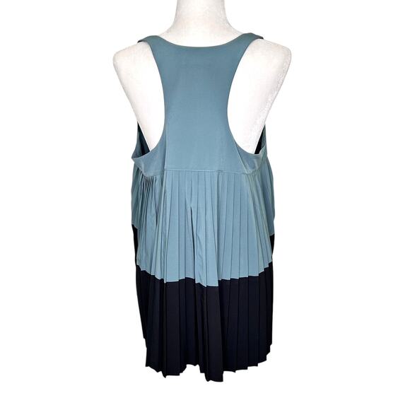 ATHLETA Swing Forward Deep Ocean Teal Pleated Tank - Picture 3 of 6